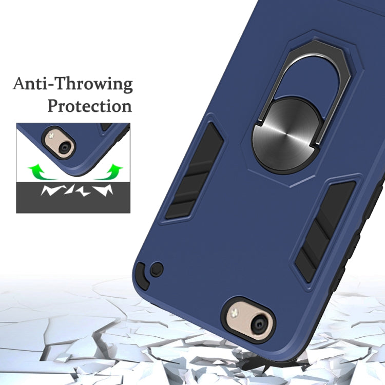 For vivo Y53 2 in 1 Armour Series PC + TPU Protective Case with Ring Holder