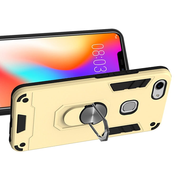 For vivo Y83 2 in 1 Armour Series PC + TPU Protective Case with Ring Holder