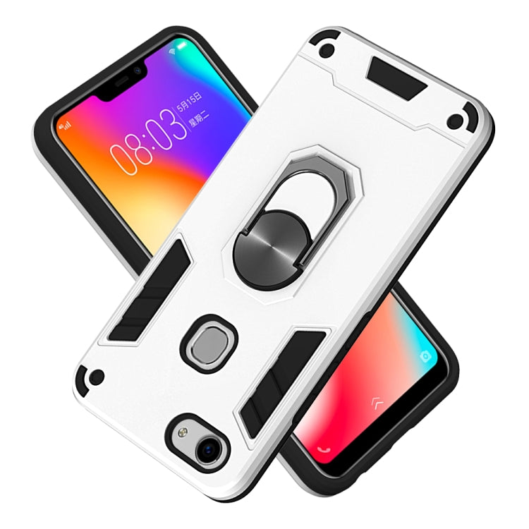 For vivo Y83 2 in 1 Armour Series PC + TPU Protective Case with Ring Holder