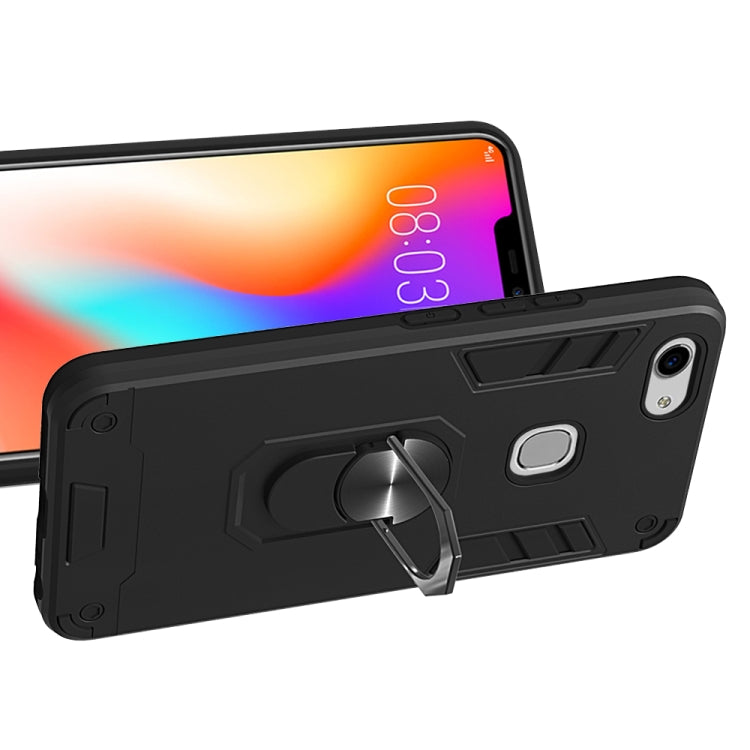 For vivo Y83 2 in 1 Armour Series PC + TPU Protective Case with Ring Holder
