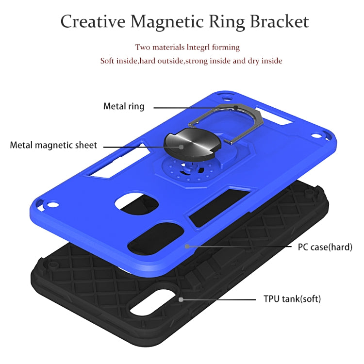 For vivo Y91 / Y95/Y93(Indian Version) / U1 2 in 1 Armour Series PC + TPU Protective Case with Ring Holder