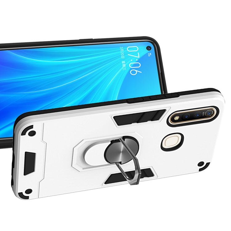 For vivo Z5x / Z1 Pro 2 in 1 Armour Series PC + TPU Protective Case with Ring Holder