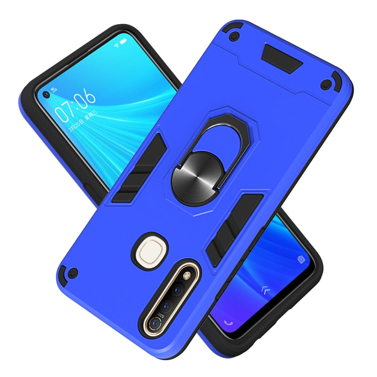 For vivo Z5x / Z1 Pro 2 in 1 Armour Series PC + TPU Protective Case with Ring Holder