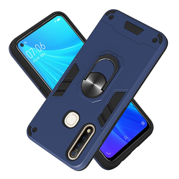 For vivo Z5x / Z1 Pro 2 in 1 Armour Series PC + TPU Protective Case with Ring Holder
