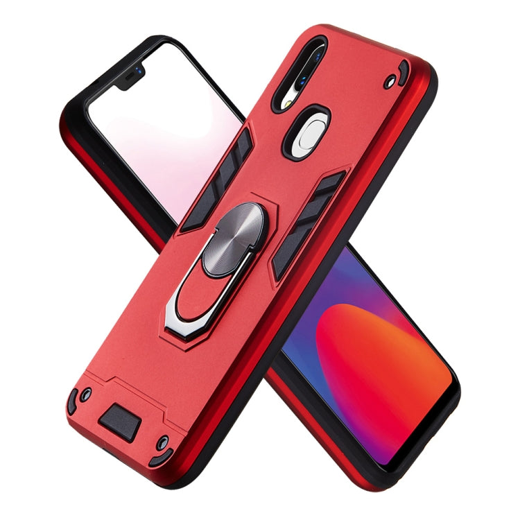 For vivo X21 2 in 1 Armour Series PC + TPU Protective Case with Ring Holder