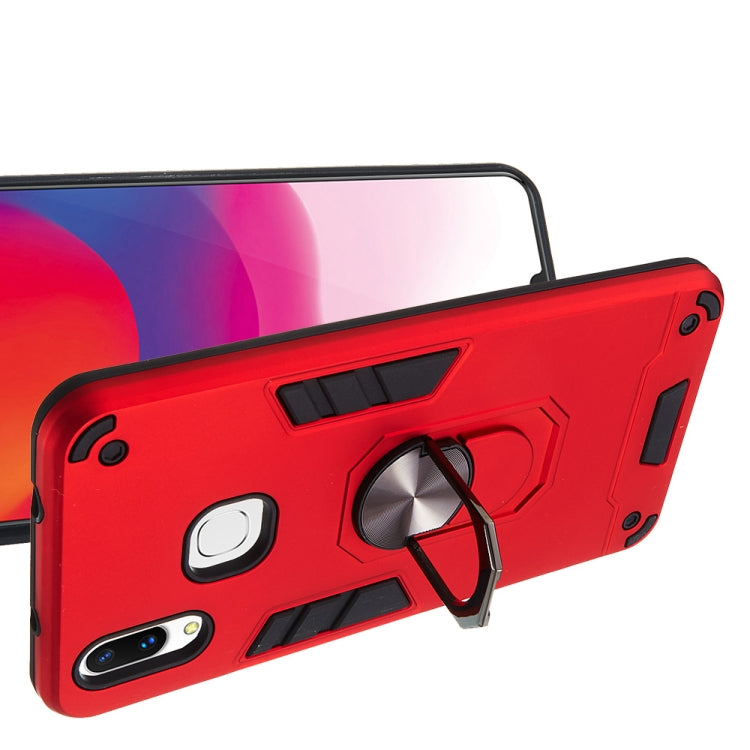 For vivo X21 2 in 1 Armour Series PC + TPU Protective Case with Ring Holder