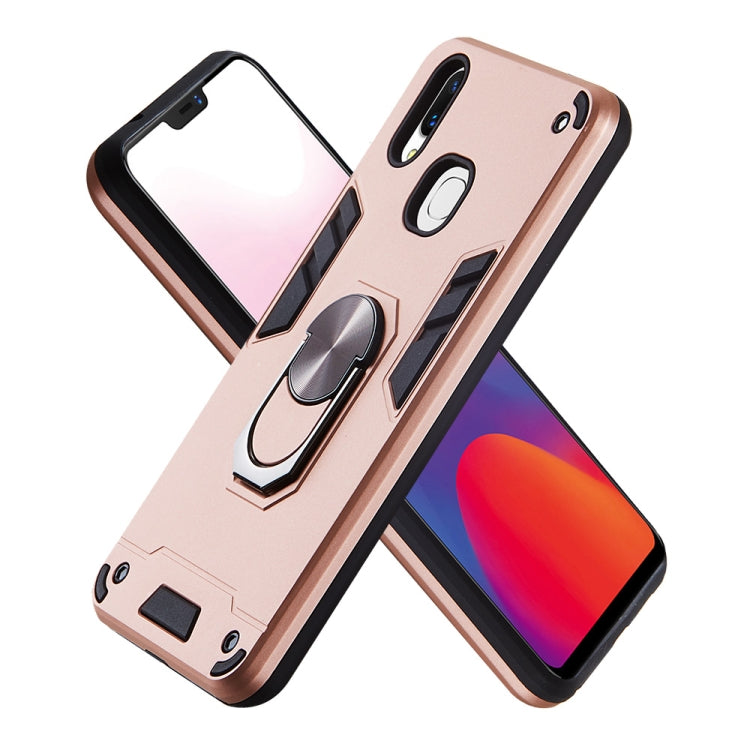 For vivo X21 2 in 1 Armour Series PC + TPU Protective Case with Ring Holder