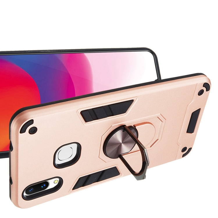 For vivo X21 2 in 1 Armour Series PC + TPU Protective Case with Ring Holder