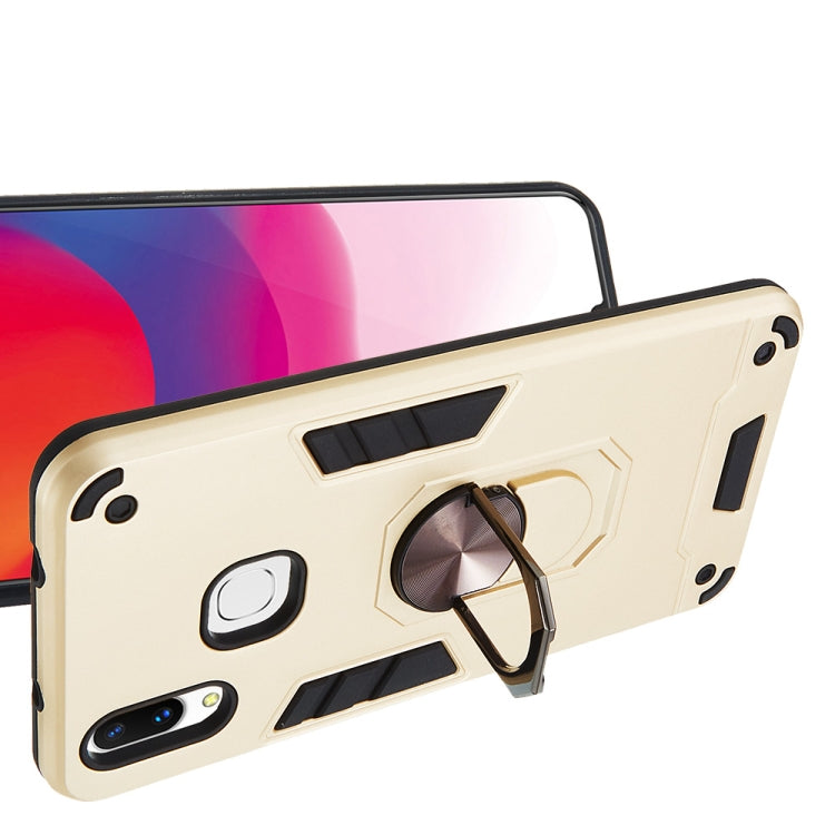 For vivo X21 2 in 1 Armour Series PC + TPU Protective Case with Ring Holder