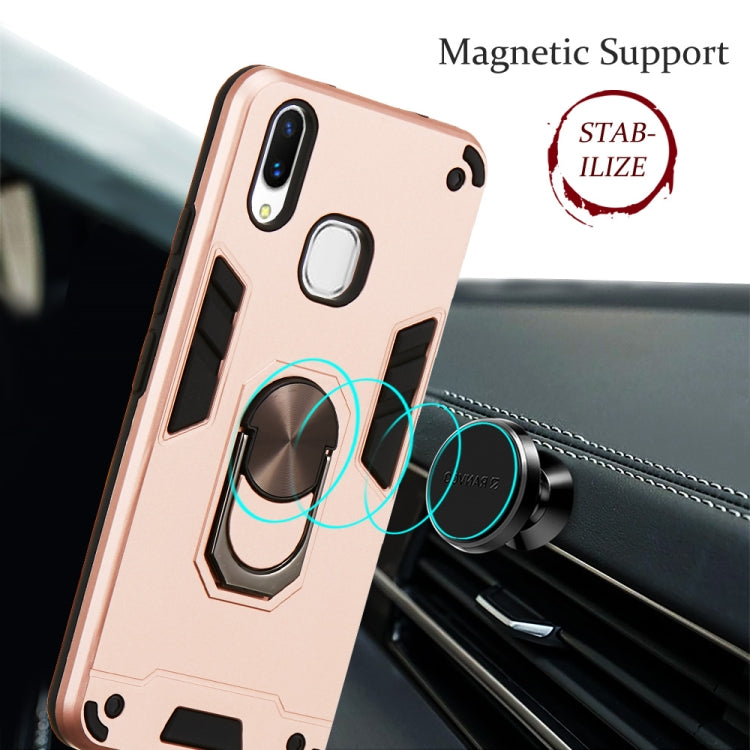 For vivo X21 2 in 1 Armour Series PC + TPU Protective Case with Ring Holder