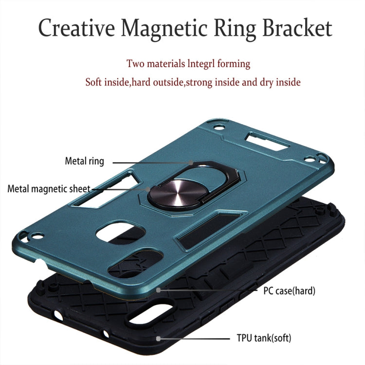 For vivo X21 2 in 1 Armour Series PC + TPU Protective Case with Ring Holder