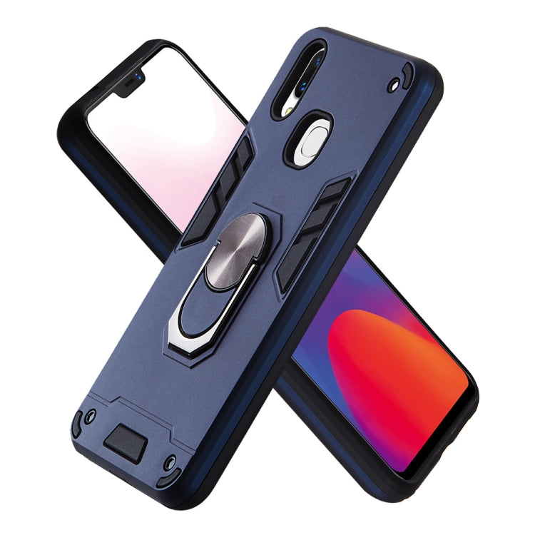 For vivo X21 2 in 1 Armour Series PC + TPU Protective Case with Ring Holder