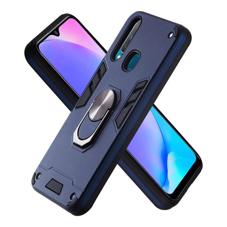 For vivo Y17 / Y15 / Y12 / U10 / Y11 / Y3 2 in 1 Armour Series PC + TPU Protective Case with Ring Holder