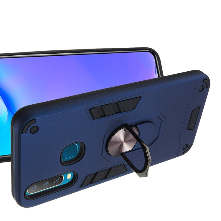 For vivo Y17 / Y15 / Y12 / U10 / Y11 / Y3 2 in 1 Armour Series PC + TPU Protective Case with Ring Holder