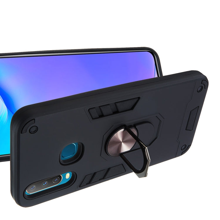 For vivo Y17 / Y15 / Y12 / U10 / Y11 / Y3 2 in 1 Armour Series PC + TPU Protective Case with Ring Holder