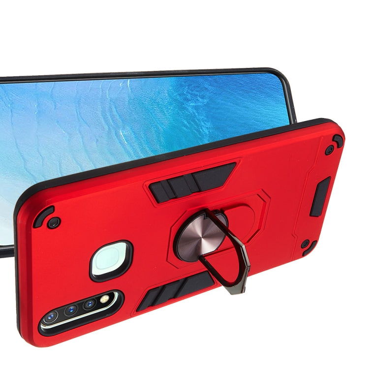 For vivo Y19 / Y5s / U3 / U20 2 in 1 Armour Series PC + TPU Protective Case with Ring Holder