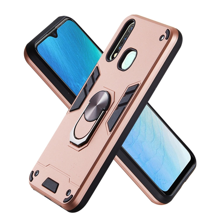 For vivo Y19 / Y5s / U3 / U20 2 in 1 Armour Series PC + TPU Protective Case with Ring Holder