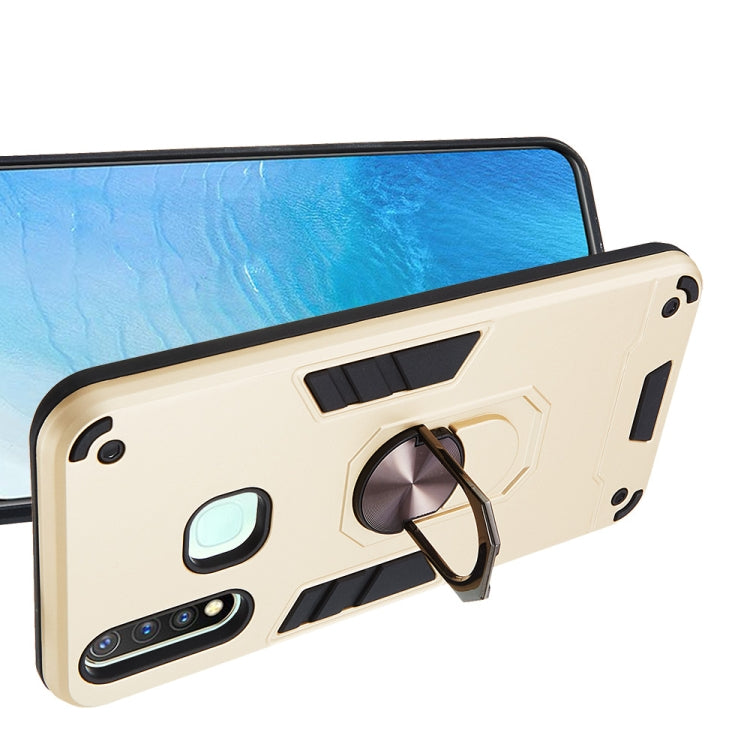 For vivo Y19 / Y5s / U3 / U20 2 in 1 Armour Series PC + TPU Protective Case with Ring Holder
