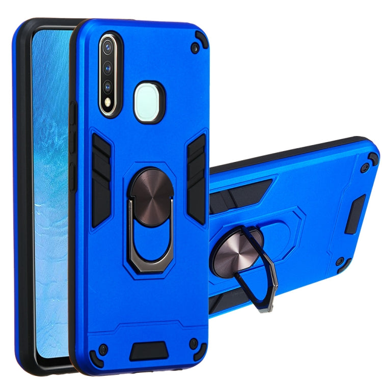 For vivo Y19 / Y5s / U3 / U20 2 in 1 Armour Series PC + TPU Protective Case with Ring Holder