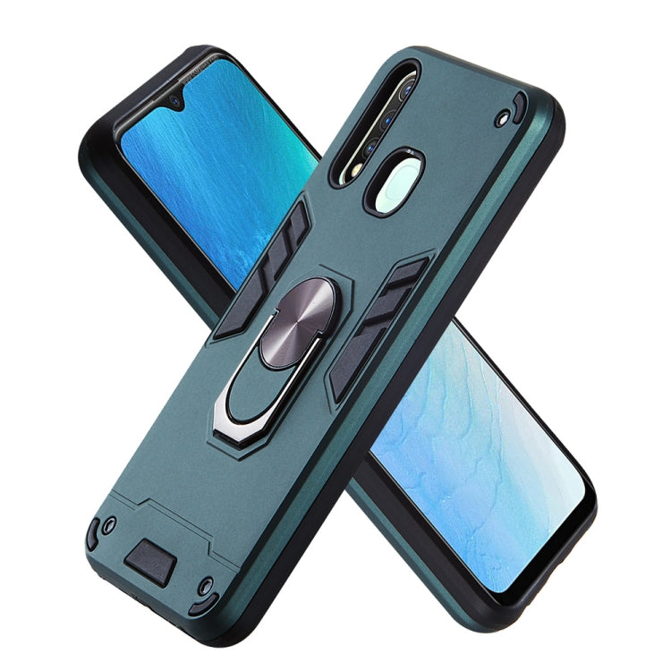 For vivo Y19 / Y5s / U3 / U20 2 in 1 Armour Series PC + TPU Protective Case with Ring Holder