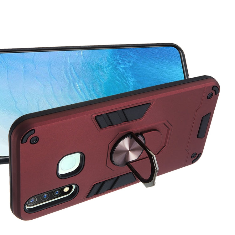 For vivo Y19 / Y5s / U3 / U20 2 in 1 Armour Series PC + TPU Protective Case with Ring Holder