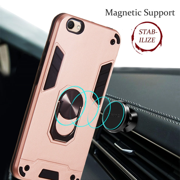 For vivo Y67 2 in 1 Armour Series PC + TPU Protective Case with Ring Holder
