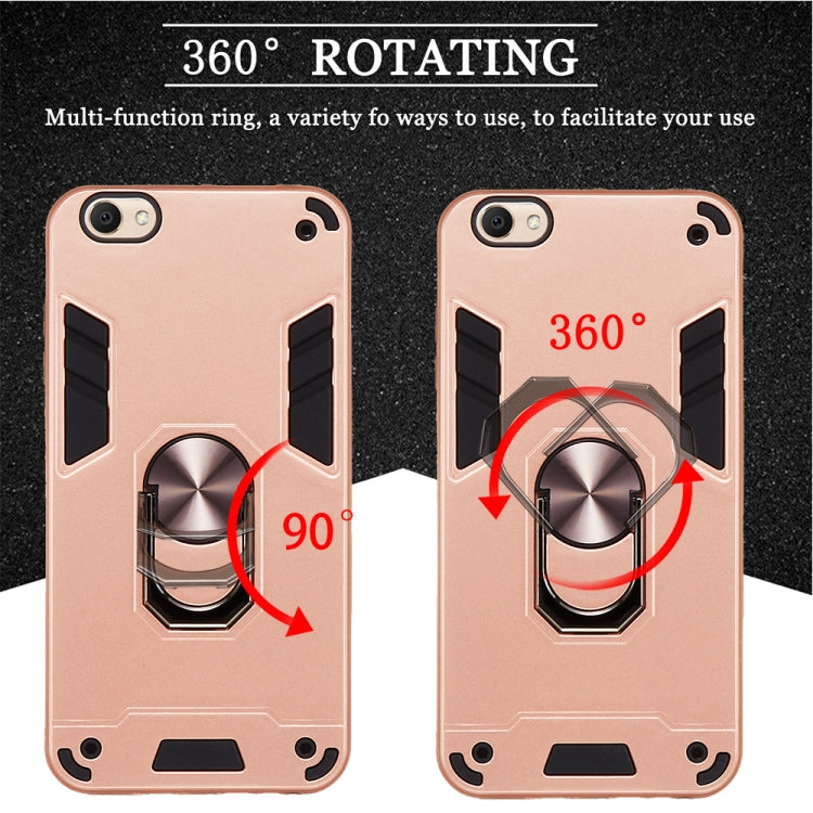For vivo Y67 2 in 1 Armour Series PC + TPU Protective Case with Ring Holder