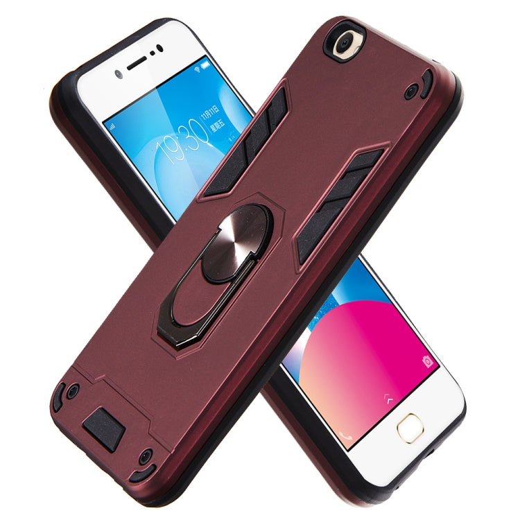 For vivo Y67 2 in 1 Armour Series PC + TPU Protective Case with Ring Holder