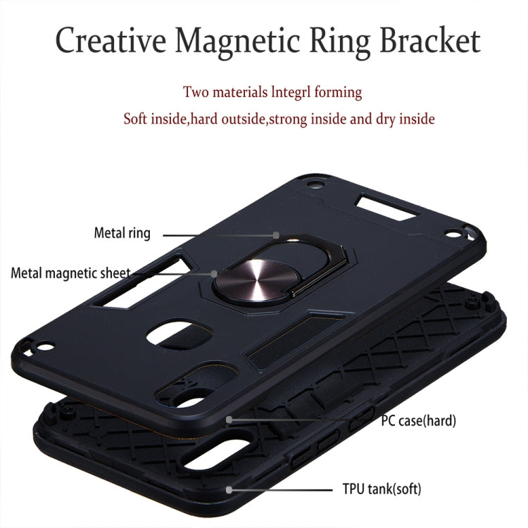 For vivo Y83 Pro 2 in 1 Armour Series PC + TPU Protective Case with Ring Holder