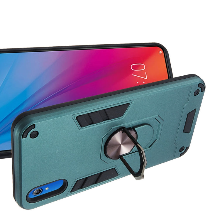 For vivo Y91c/Y93/Y91i/Y90(Indian Version) 2 in 1 Armour Series PC + TPU Protective Case with Ring Holder