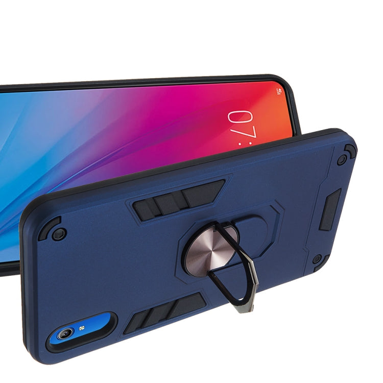 For vivo Y91c/Y93/Y91i/Y90(Indian Version) 2 in 1 Armour Series PC + TPU Protective Case with Ring Holder