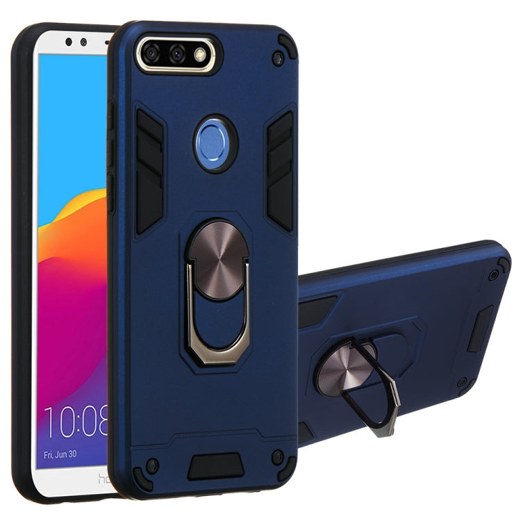 For Huawei Honor 7C / Enjoy 8 2 in 1 Armour Series PC + TPU Protective Case with Ring Holder