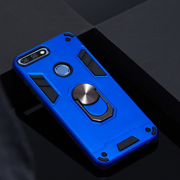 For Huawei Honor 7C / Enjoy 8 2 in 1 Armour Series PC + TPU Protective Case with Ring Holder