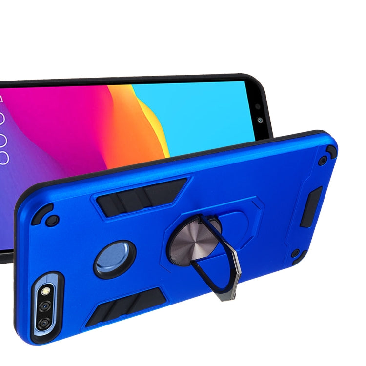 For Huawei Honor 7C / Enjoy 8 2 in 1 Armour Series PC + TPU Protective Case with Ring Holder