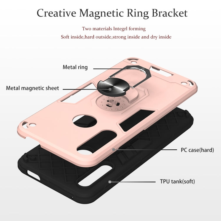 For Huawei Honor 9X / Enjoy 10 Plus 2 in 1 Armour Series PC + TPU Protective Case with Ring Holder