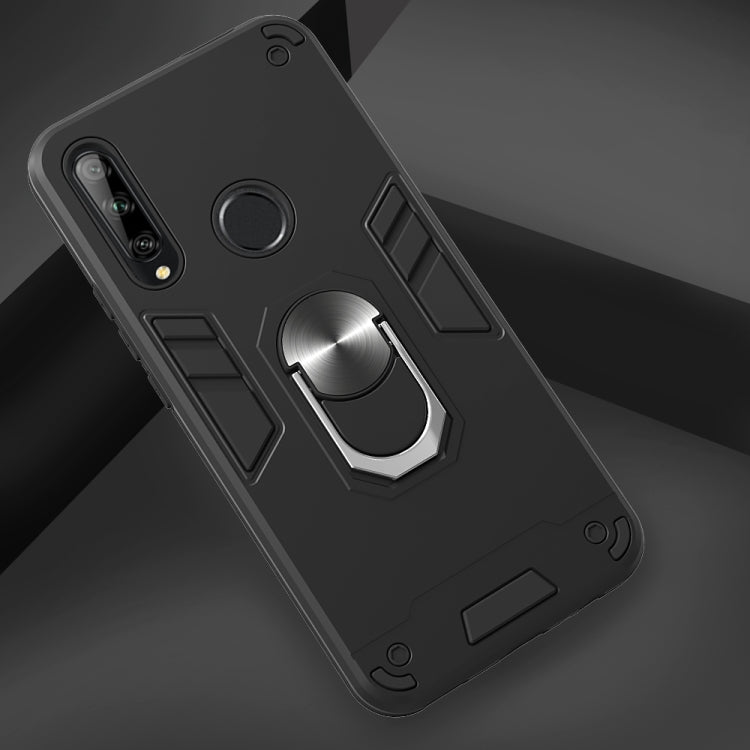 For Huawei Honor 9X / Enjoy 10 Plus 2 in 1 Armour Series PC + TPU Protective Case with Ring Holder