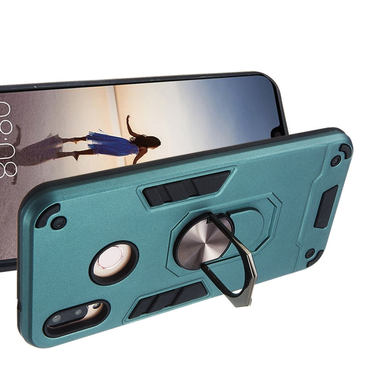 For Huawei P20 Lite / nova 3e 2 in 1 Armour Series PC + TPU Protective Case with Ring Holder