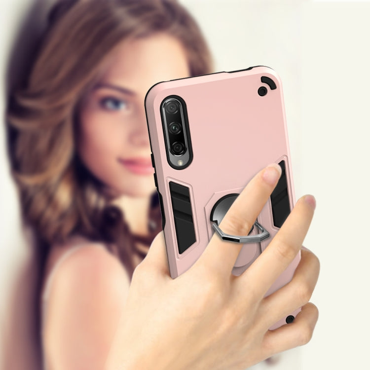 For Huawei Y9s / Honor 9 2 in 1 Armour Series PC + TPU Protective Case with Ring Holder