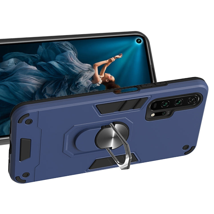 For Huawei Honor 20 / nova 5T 2 in 1 Armour Series PC + TPU Protective Case with Ring Holder
