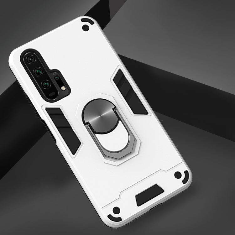 For Huawei Honor 20 / nova 5T 2 in 1 Armour Series PC + TPU Protective Case with Ring Holder