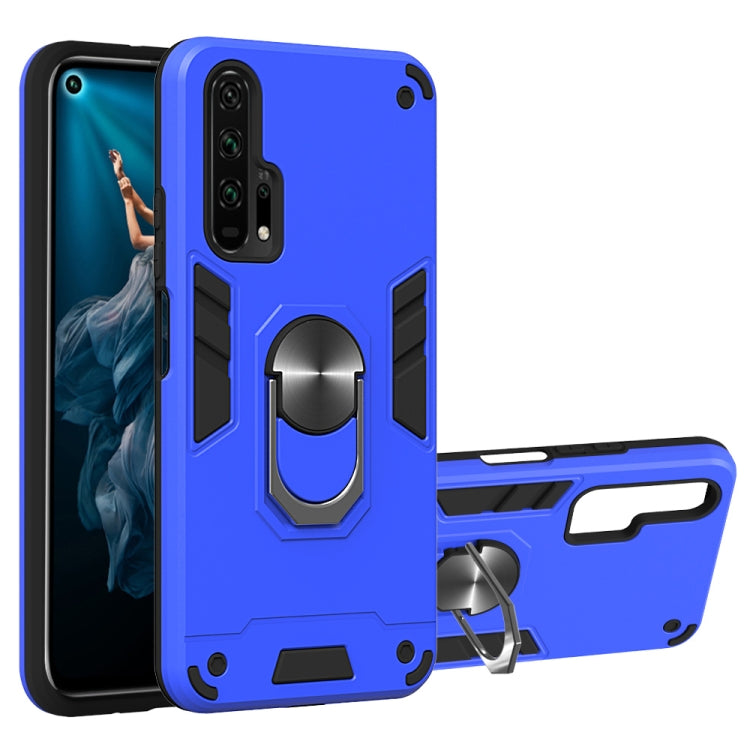 For Huawei Honor 20 / nova 5T 2 in 1 Armour Series PC + TPU Protective Case with Ring Holder