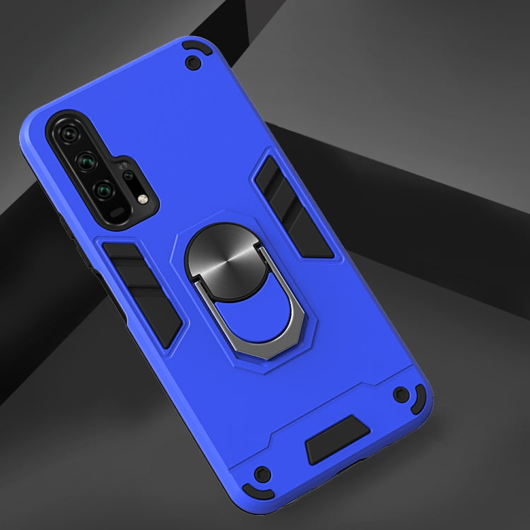 For Huawei Honor 20 / nova 5T 2 in 1 Armour Series PC + TPU Protective Case with Ring Holder