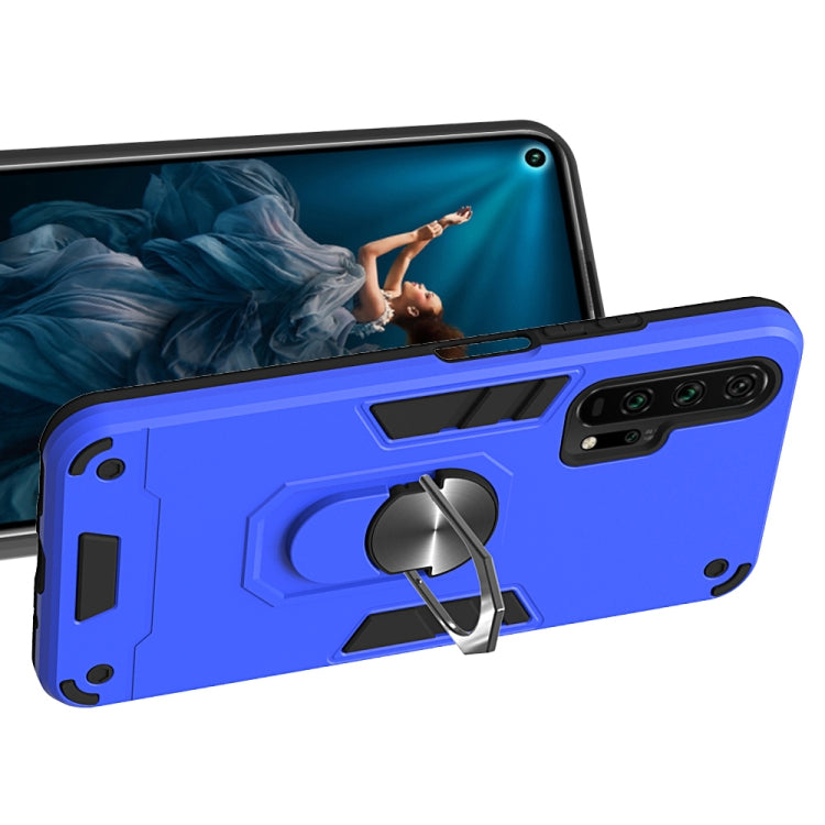 For Huawei Honor 20 / nova 5T 2 in 1 Armour Series PC + TPU Protective Case with Ring Holder