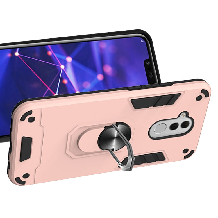 For Huawei Mate 20 Lite 2 in 1 Armour Series PC + TPU Protective Case with Ring Holder