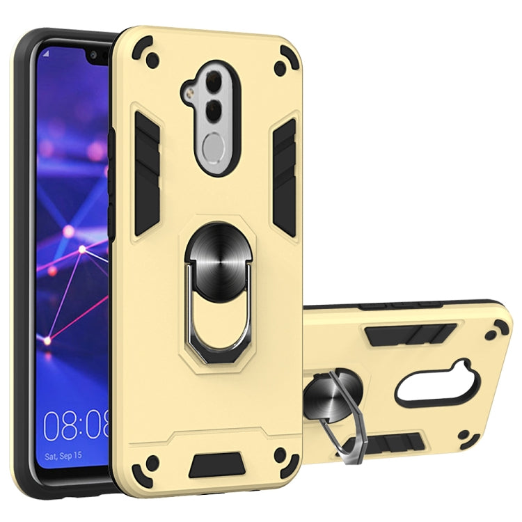 For Huawei Mate 20 Lite 2 in 1 Armour Series PC + TPU Protective Case with Ring Holder