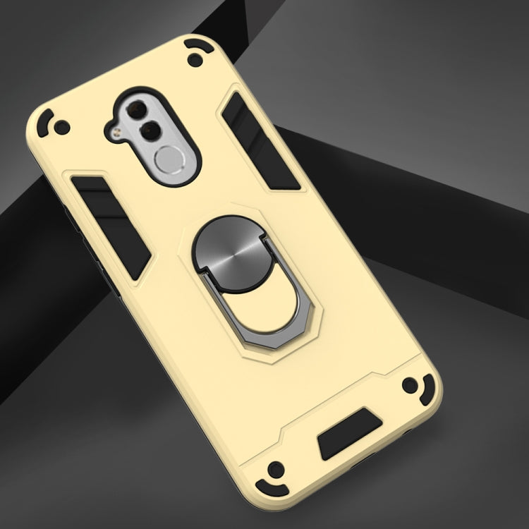 For Huawei Mate 20 Lite 2 in 1 Armour Series PC + TPU Protective Case with Ring Holder