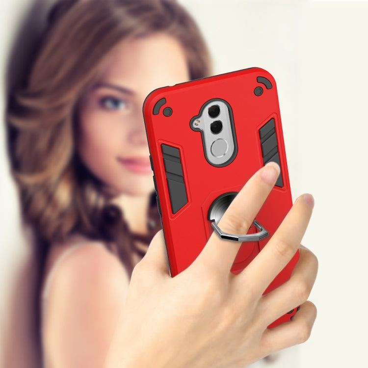 For Huawei Mate 20 Lite 2 in 1 Armour Series PC + TPU Protective Case with Ring Holder