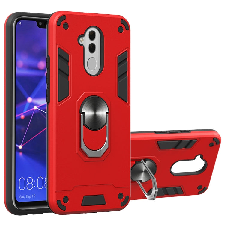 For Huawei Mate 20 Lite 2 in 1 Armour Series PC + TPU Protective Case with Ring Holder