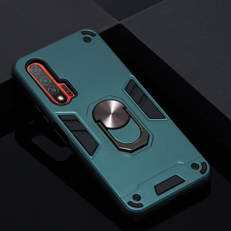 For Huawei nova 6 2 in 1 Armour Series PC + TPU Protective Case with Ring Holder