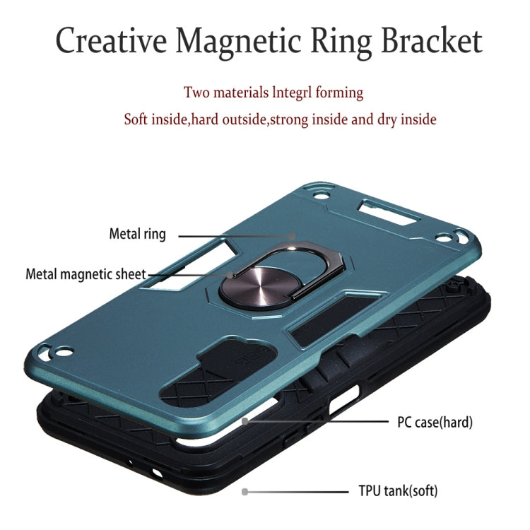 For Huawei nova 6 2 in 1 Armour Series PC + TPU Protective Case with Ring Holder